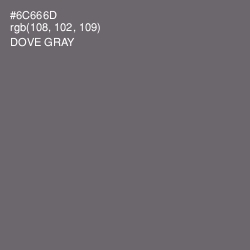 #6C666D - Dove Gray Color Image